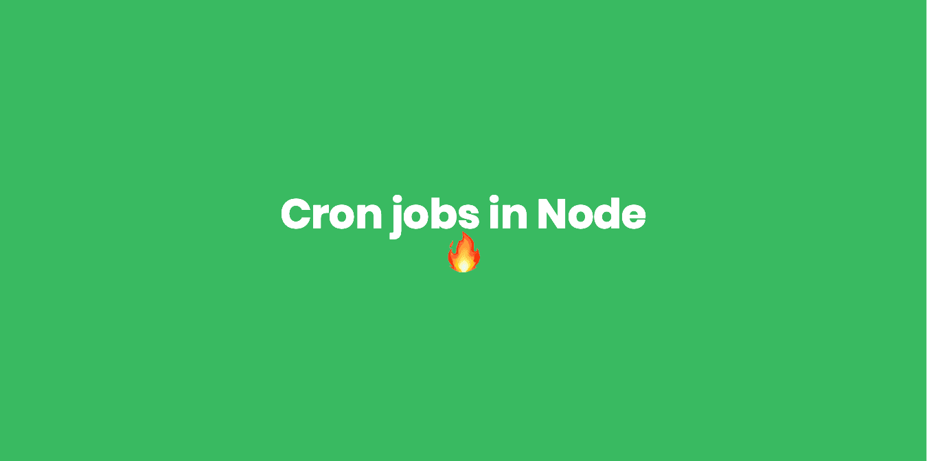 How to create and run cron jobs in Node